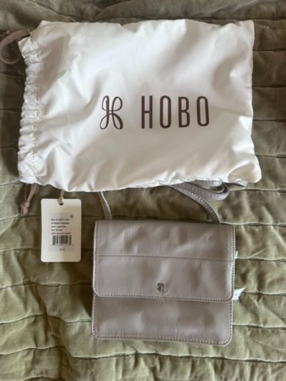 Grey HOBO Jill Wallet Crossbody